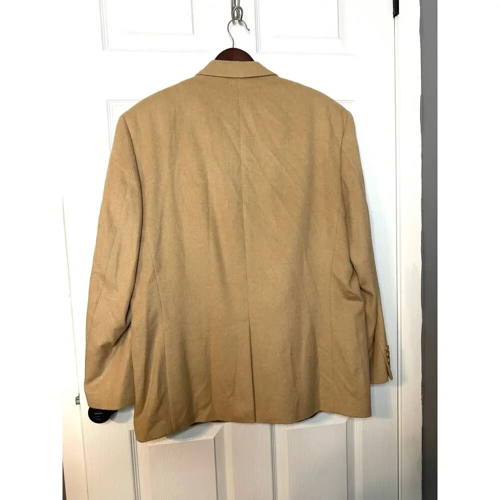 Lauren Ralph Lauren 100% Camel Hair Blazer Mens 46R Tan Sport Coat Canada
